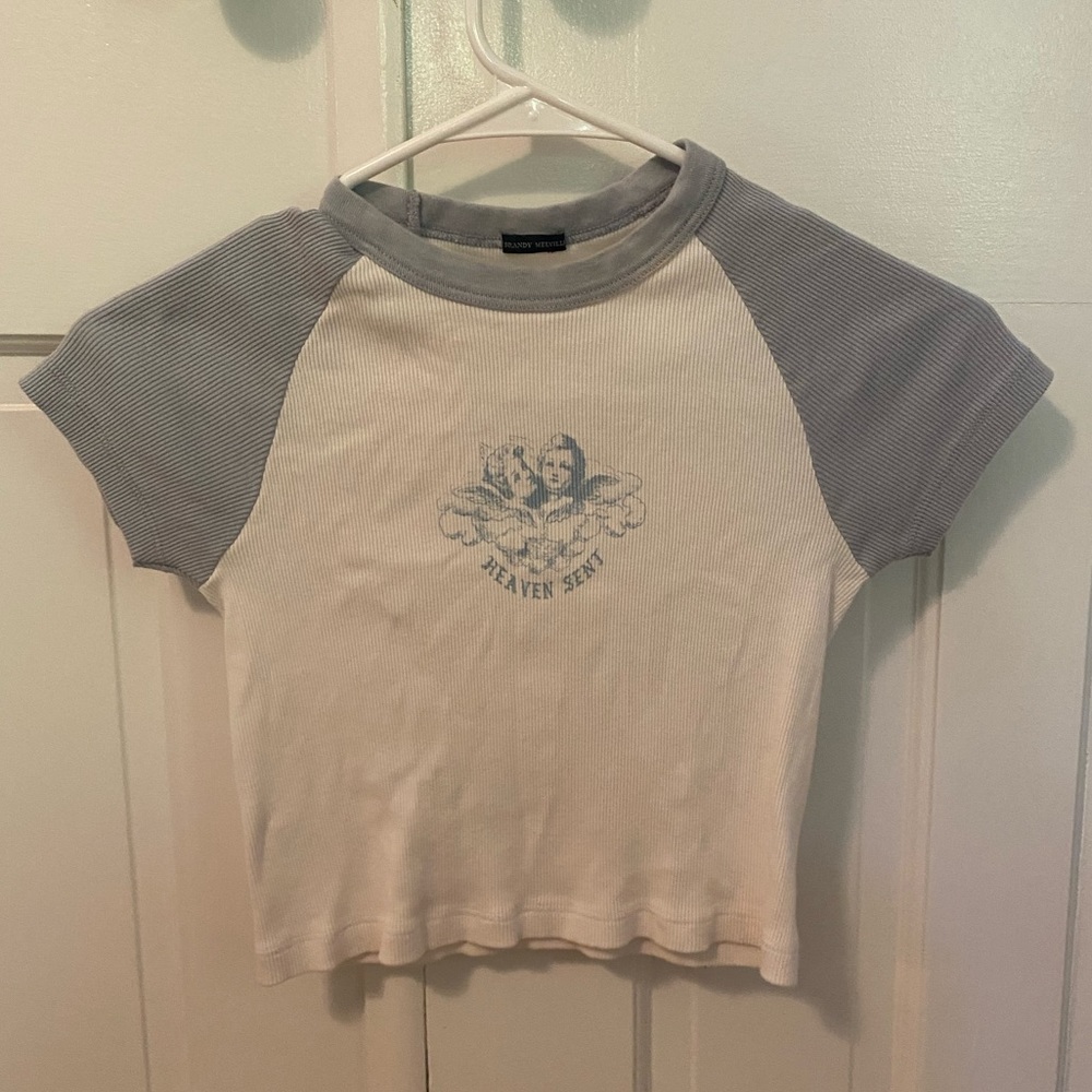 Brandy Melville Cropped Heaven Sent Bella Top